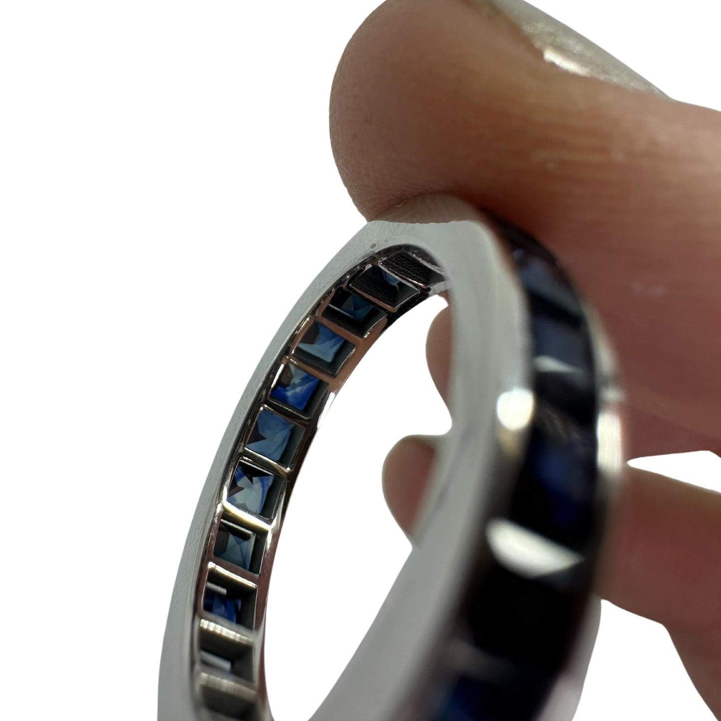 14K Sapphire Eternity Band