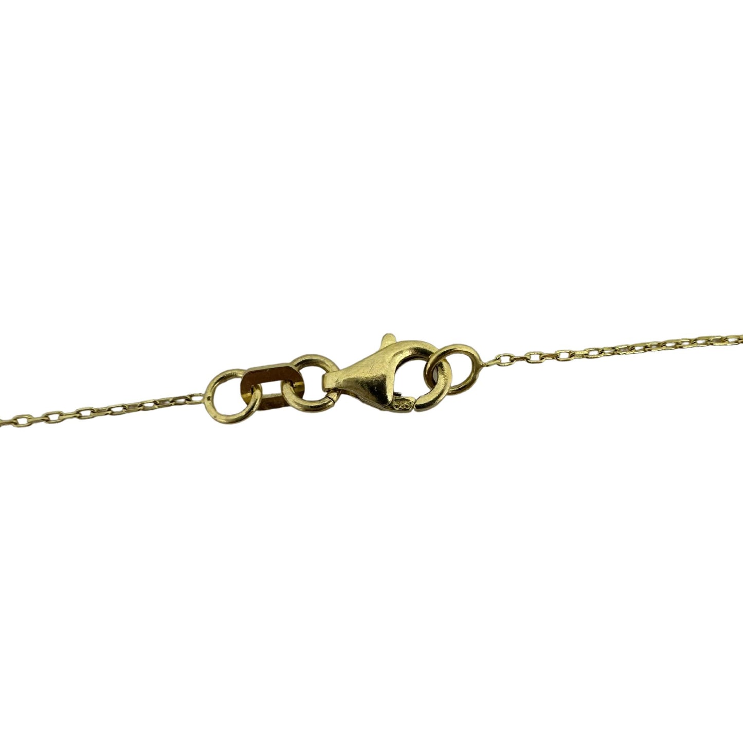 18K Rose Gold Pink Sapphire Butterfly Necklace with 14K Yellow Gold Chain