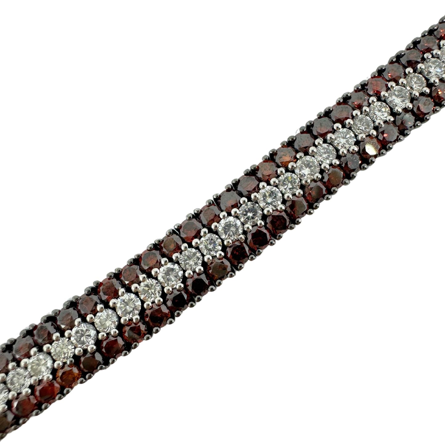 18K Diamond and Brown Diamond Bracelet