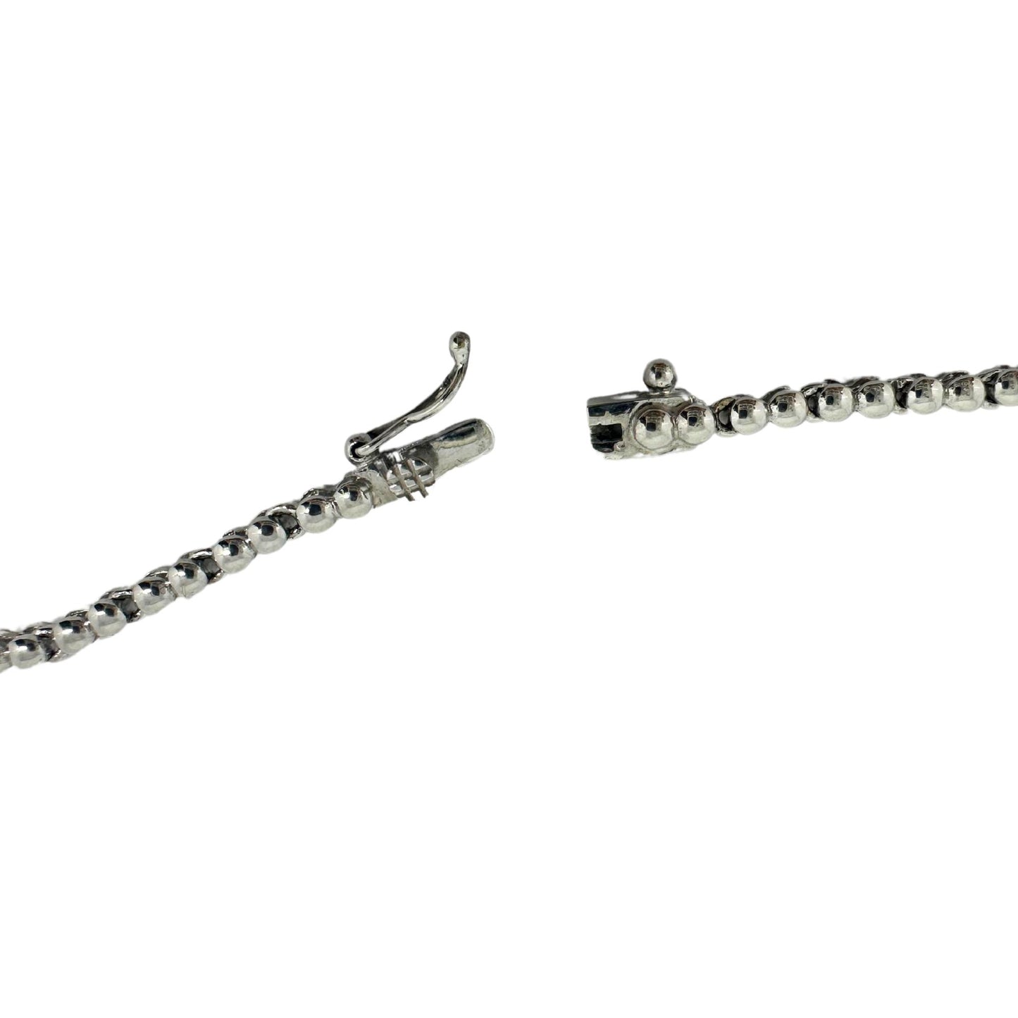 18K White Gold Diamond and Oval Ruby Necklace