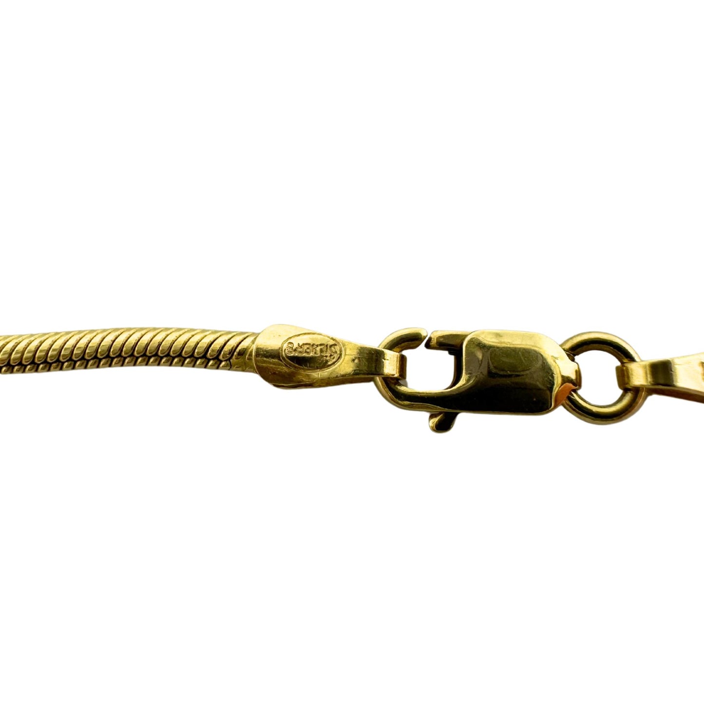 Vintage 14K Yellow Gold Snake Chain - 36 inches