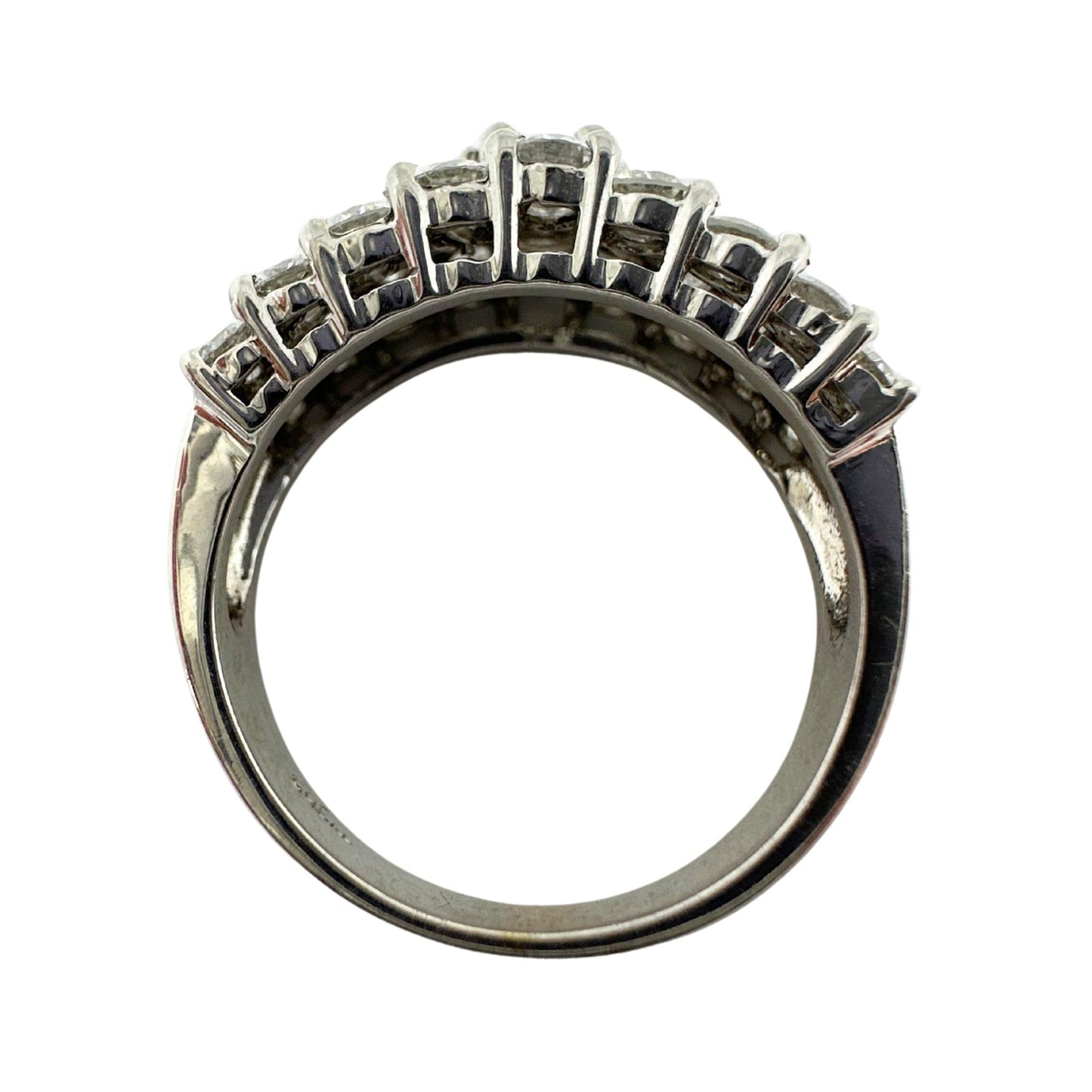18k Princess Cut Diamond Band Ring