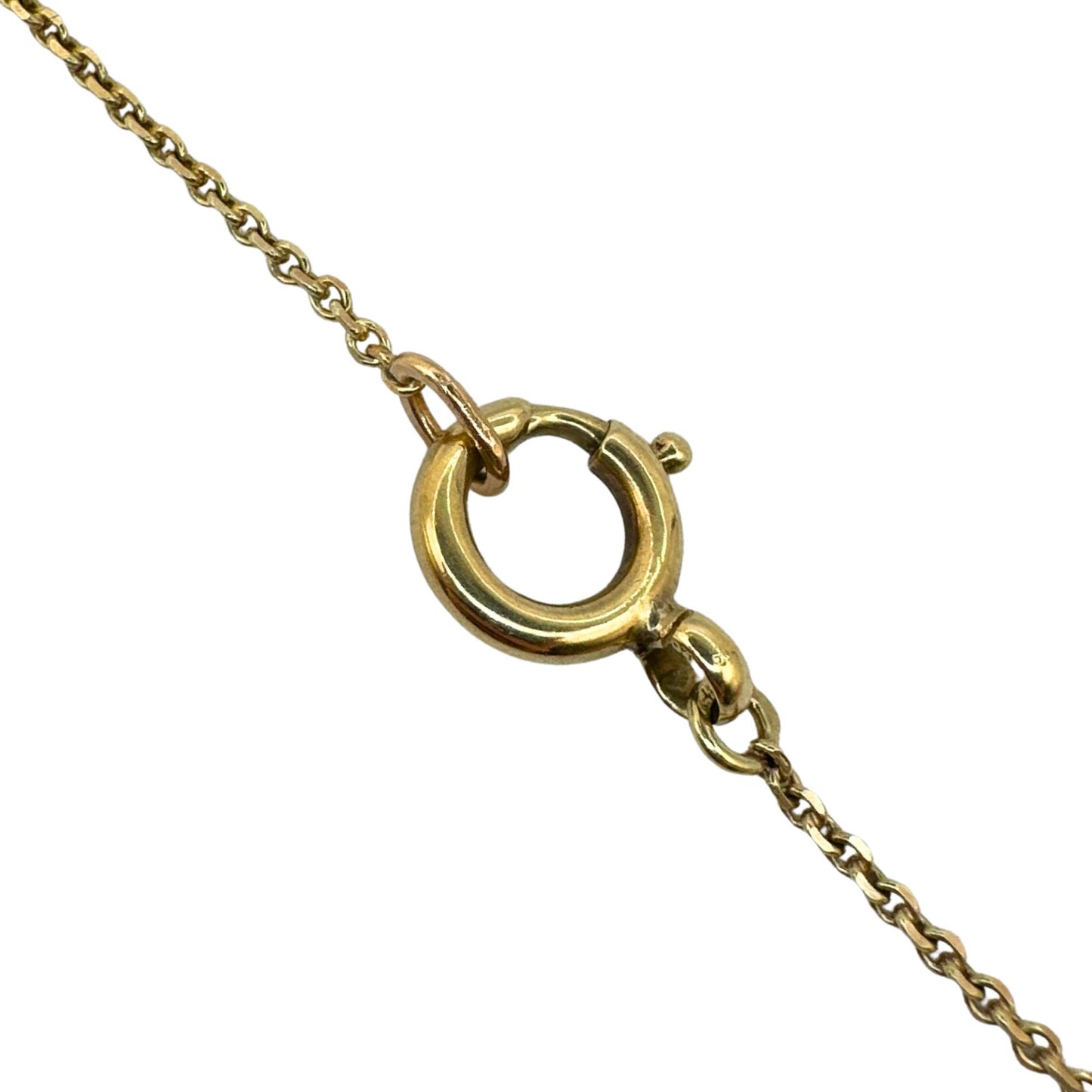 18k Yellow Gold Pisces Pendant with 14k Chain