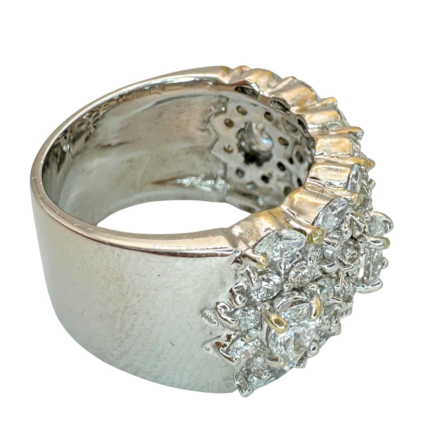 18k Diamond Wide Band Ring
