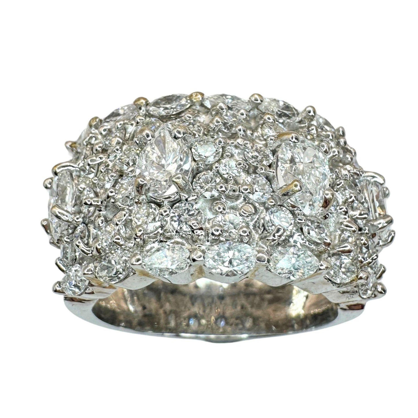 18k Diamond Wide Band Ring