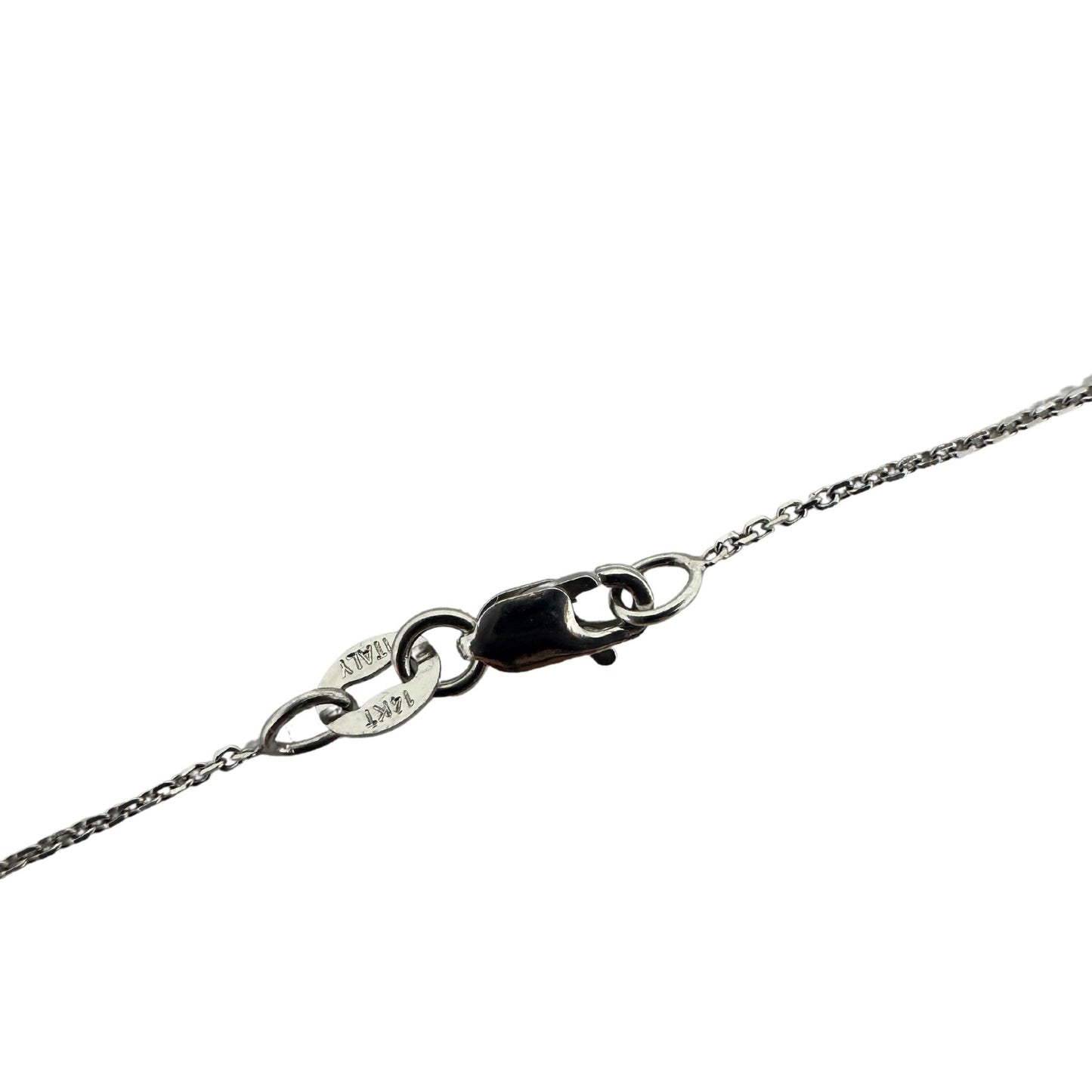 18k Diamond and Multi Color Sapphire Pendant Necklace with 14k Chain