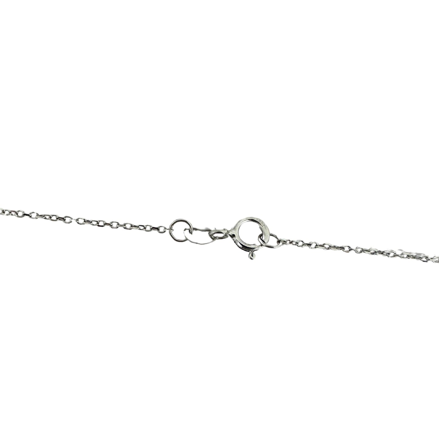 18K White Gold Diamond Butterfly Pendant Necklace with 14K White Gold Chain