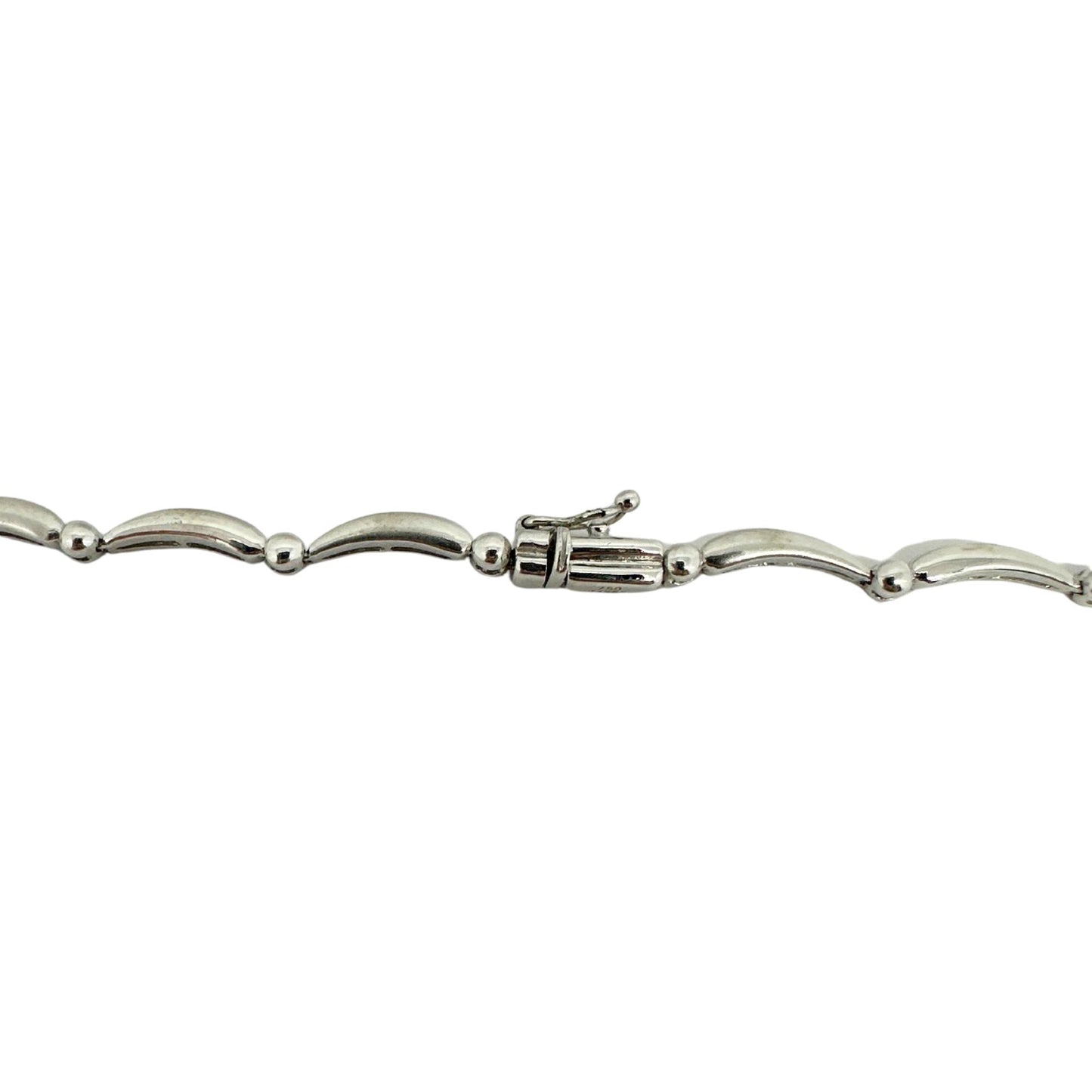 18K White Gold White Diamond and Briolette Black Diamond Bow Necklace