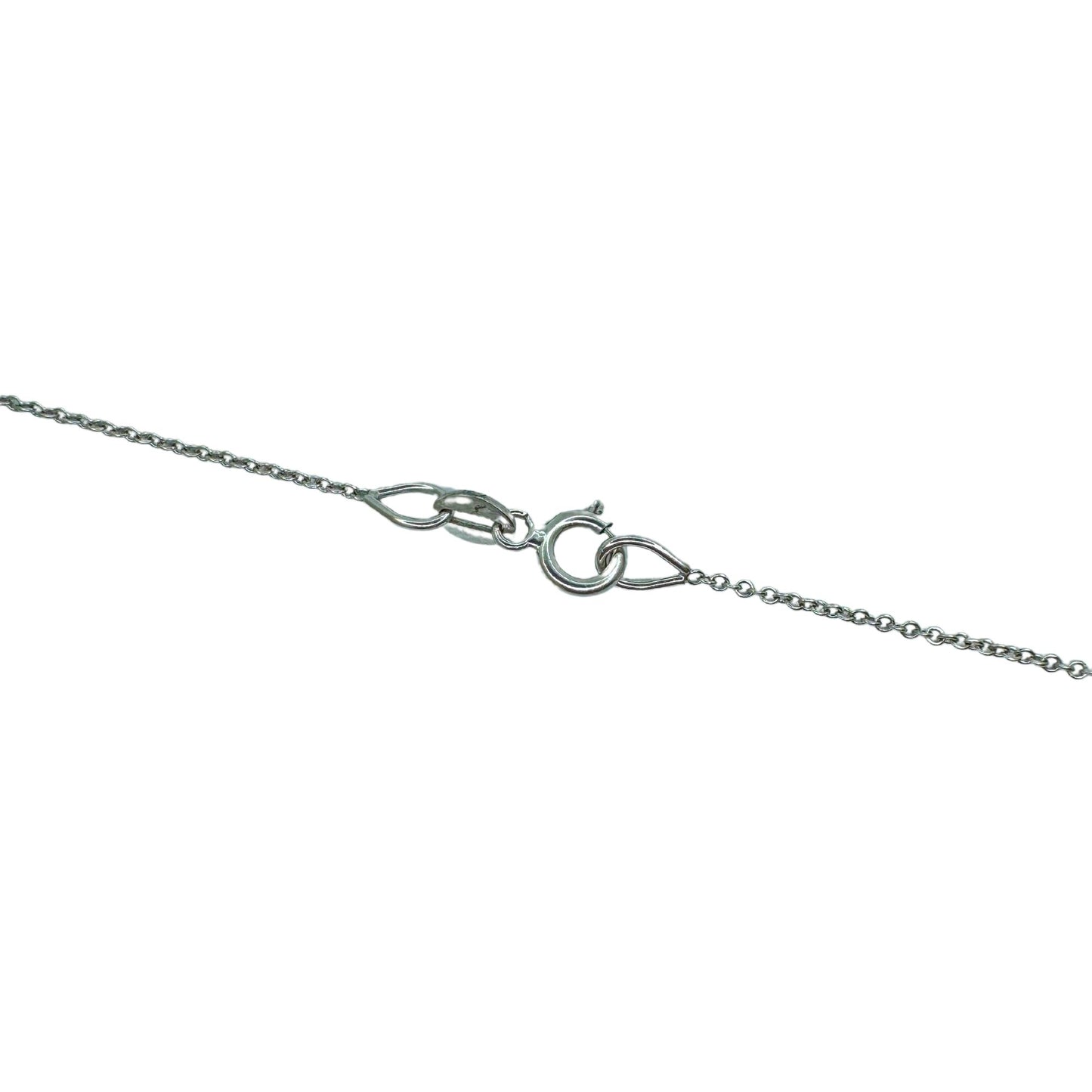 18k Blue and White Diamond Pendant Necklace