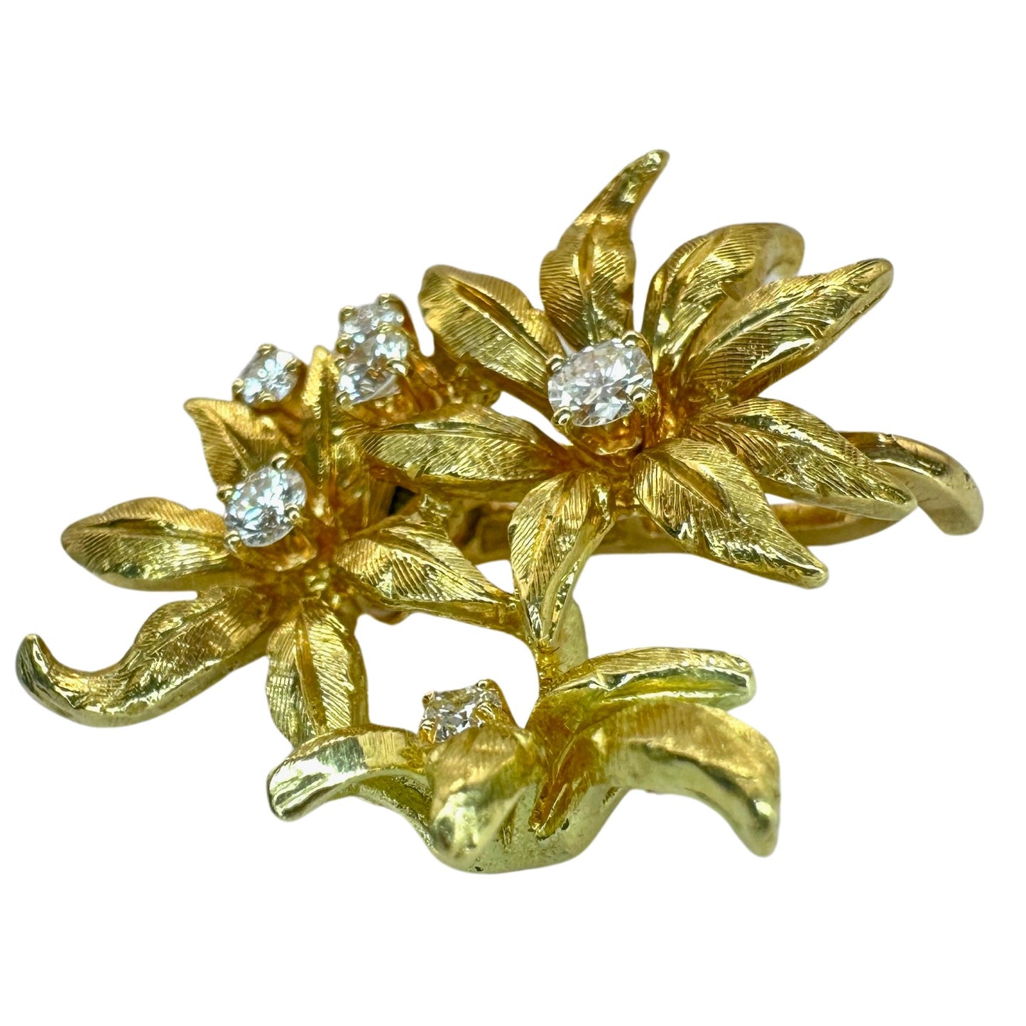 18k 1960's Kurt Wayne Diamond Pearl Enhancer