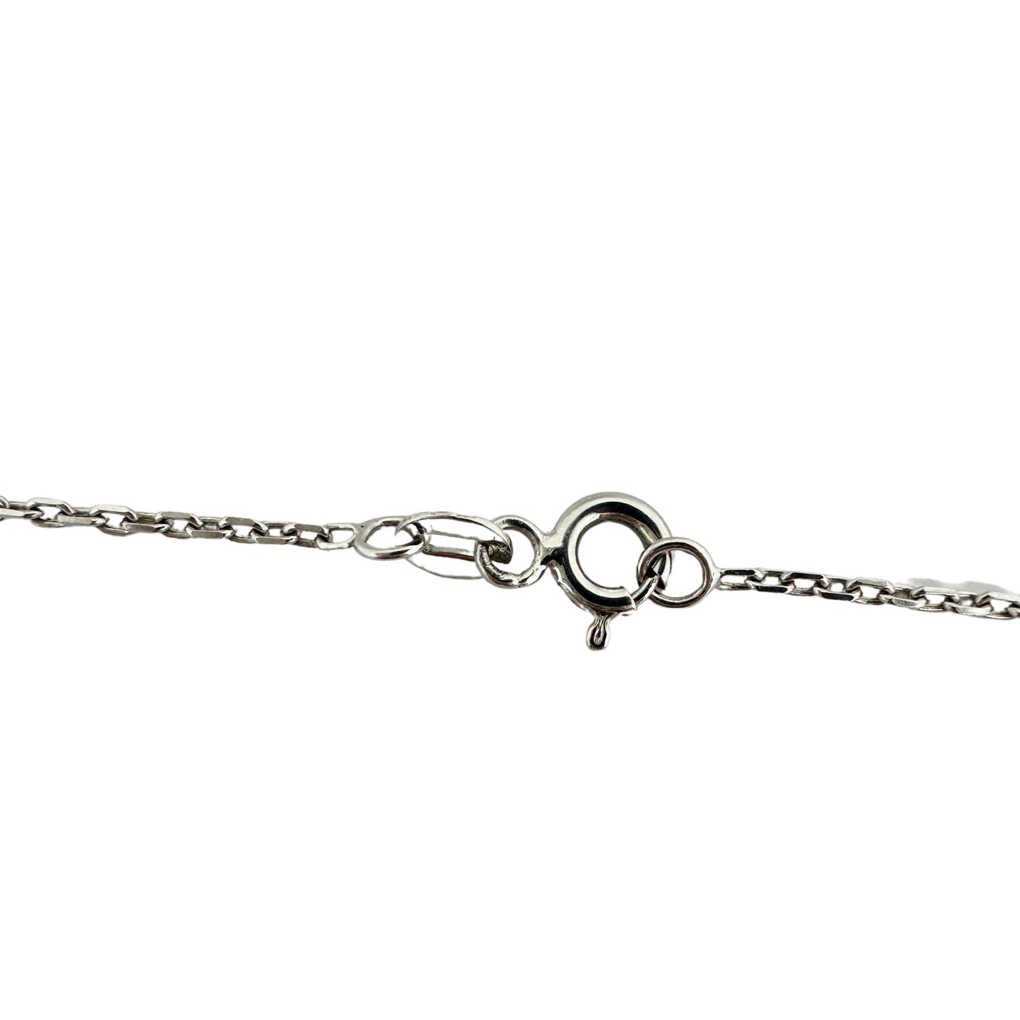 18k White Gold Multicolor Diamond and Brown Briolette Necklace