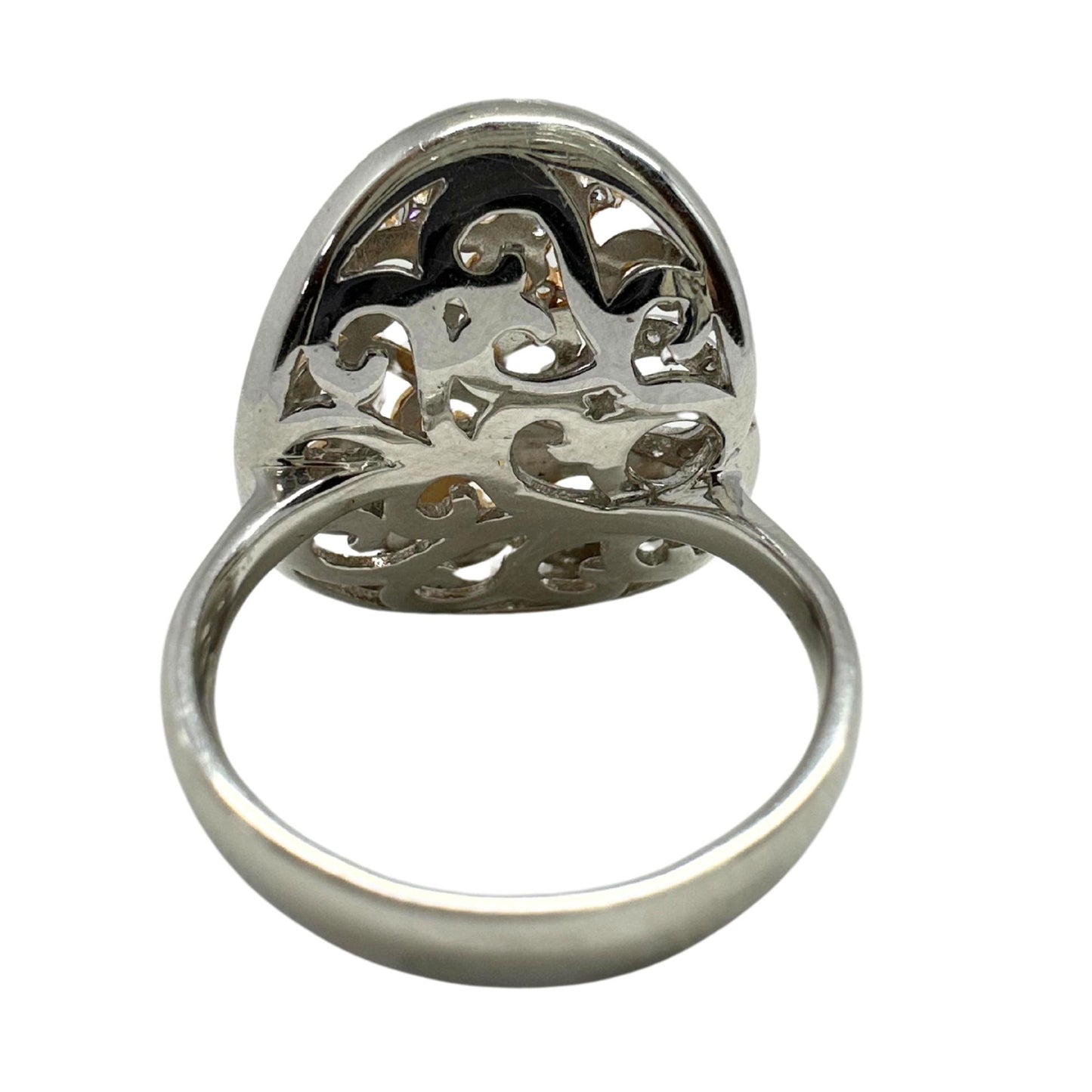 18K White and Rose Gold Diamond Ring