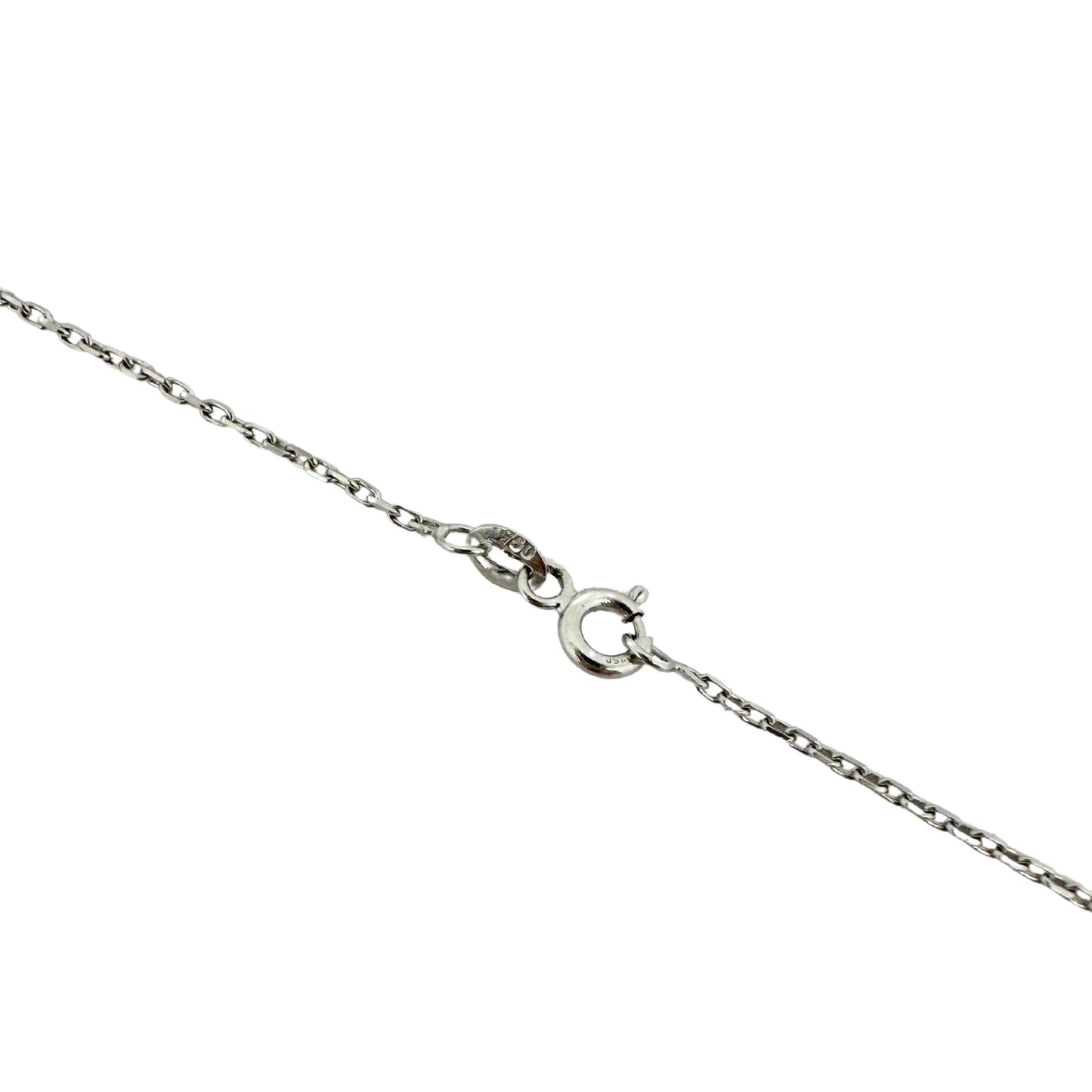 18K White Gold Diamond Necklace