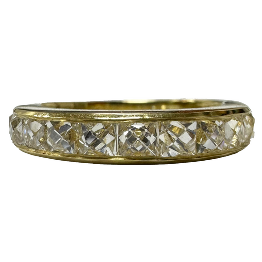 18K Yellow Gold Reclaimed French Cut 1.75 ct. Diamond Ring