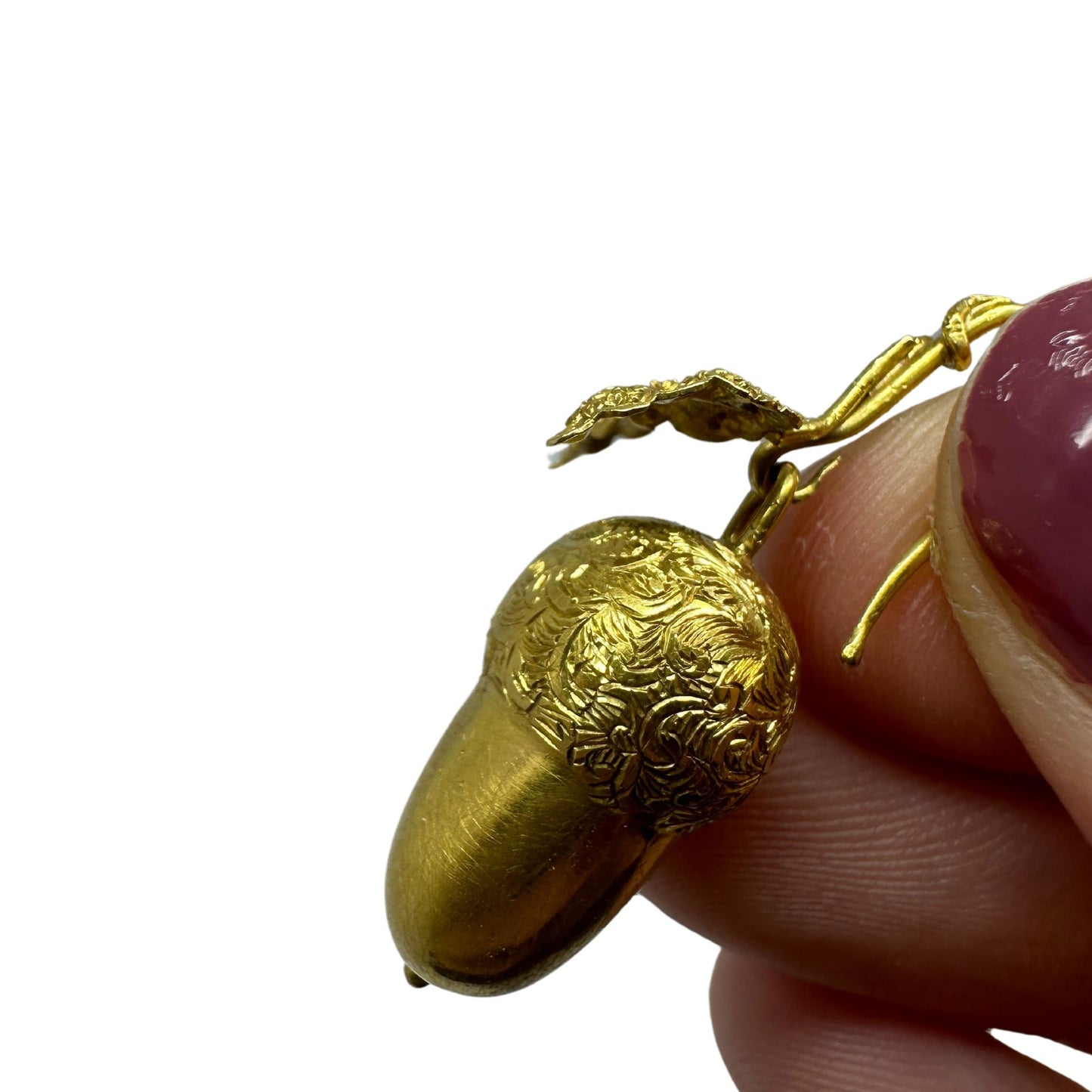 14k Victorian Acorn Earrings