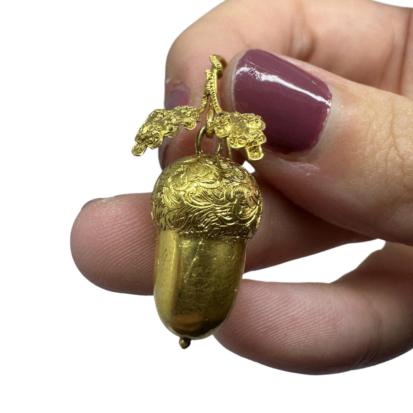 14k Victorian Acorn Earrings