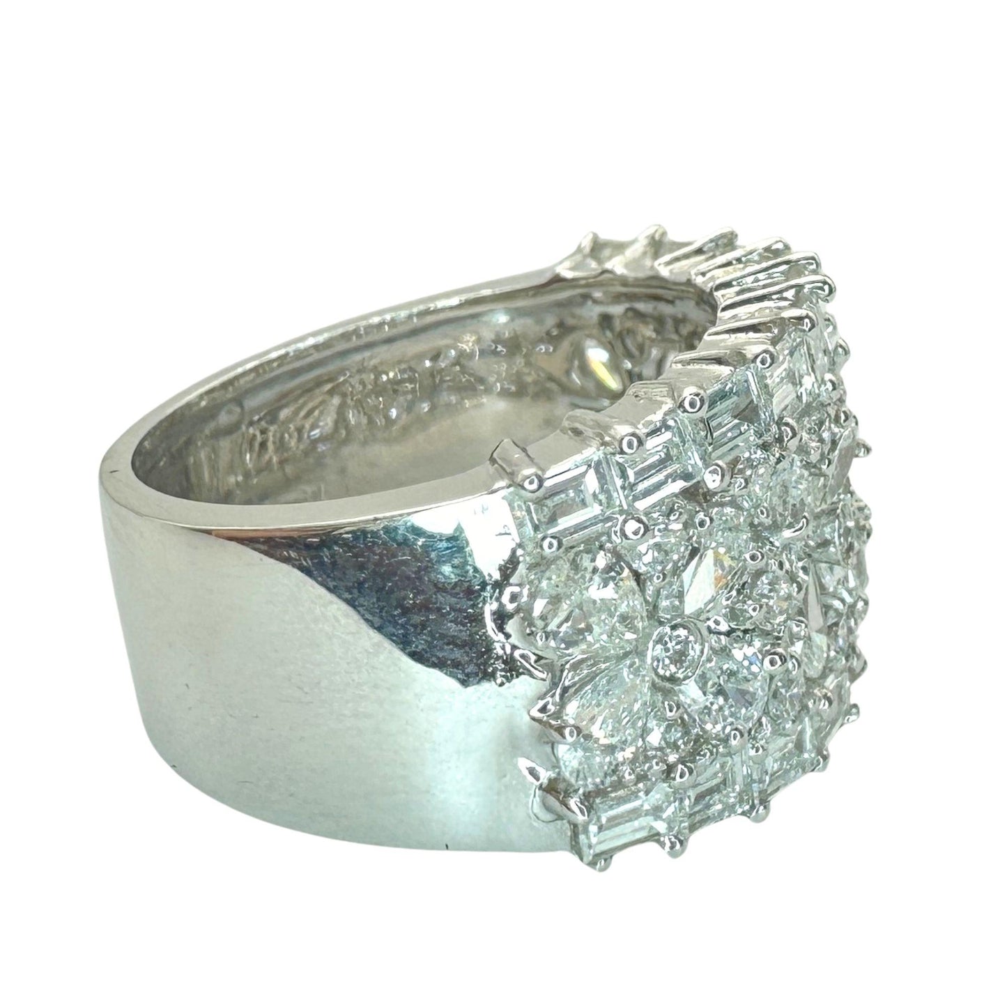 18k Diamond Wide Band Ring