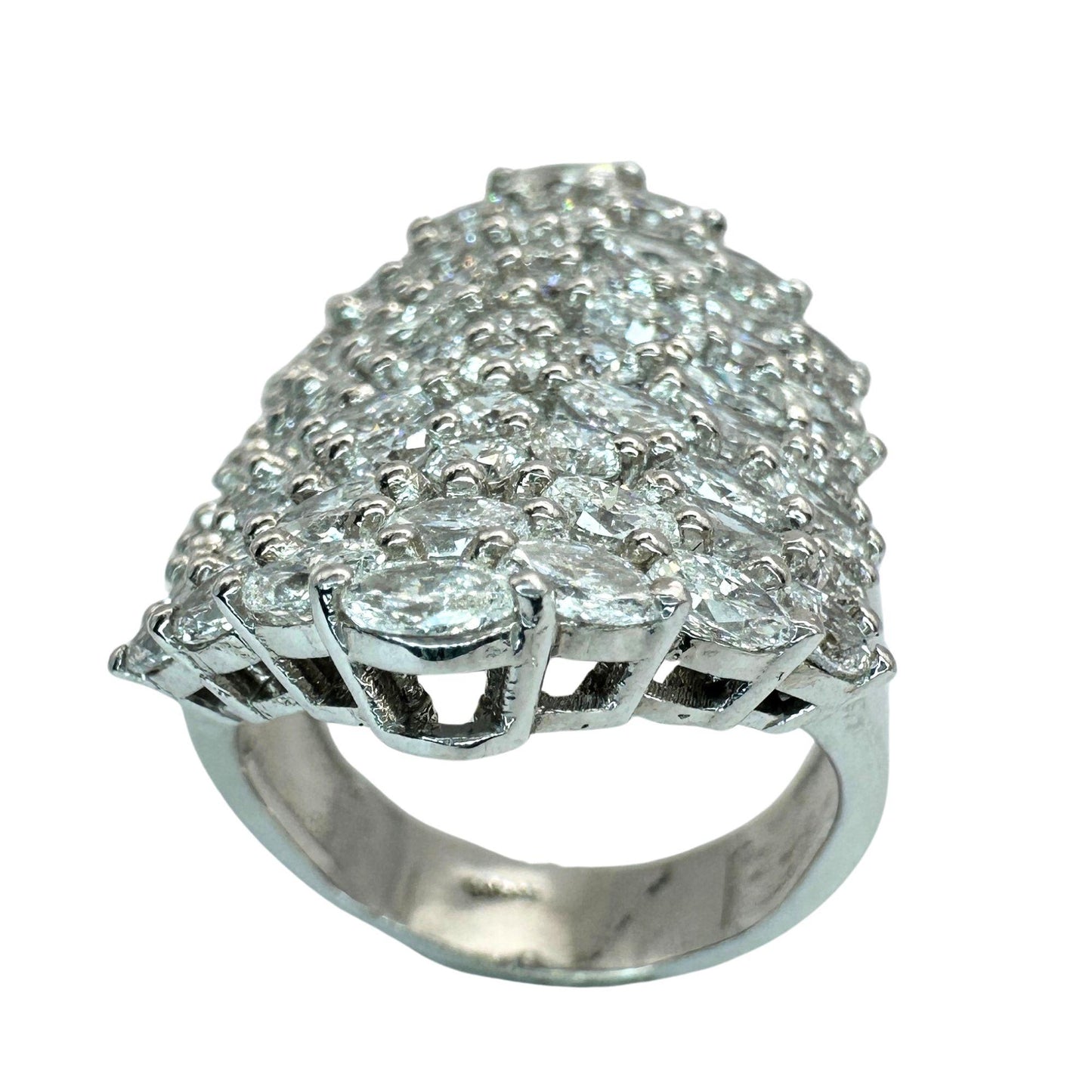 18k Diamond Wide Band Ring