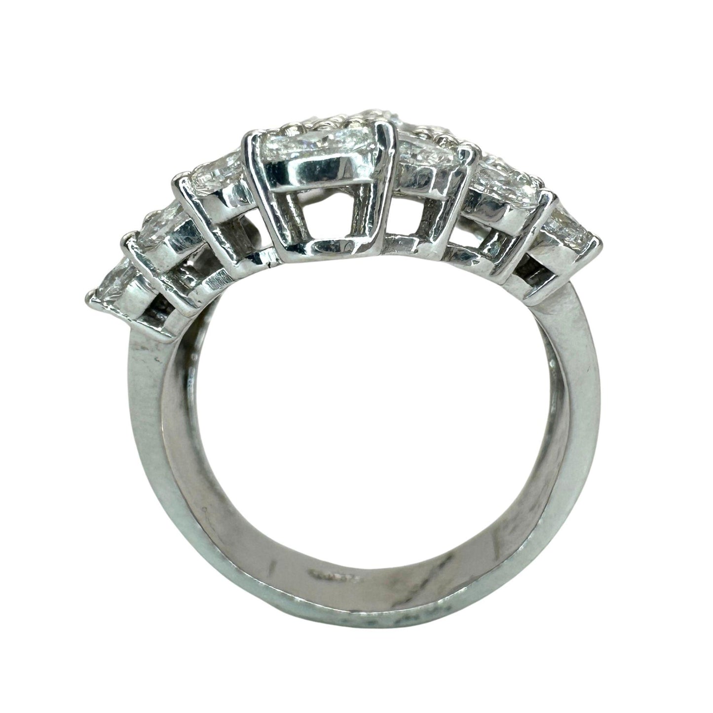 18k Diamond Wide Band Ring