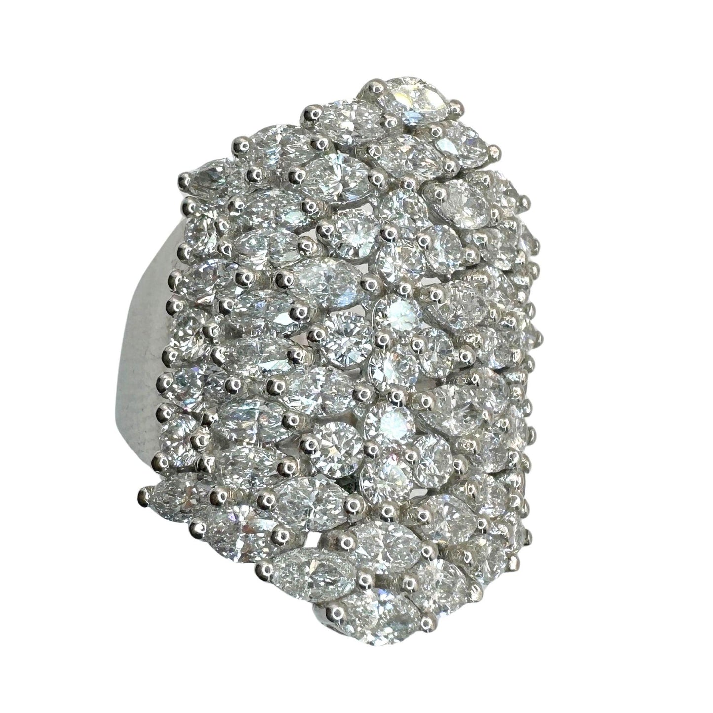 18k Diamond Wide Band Ring
