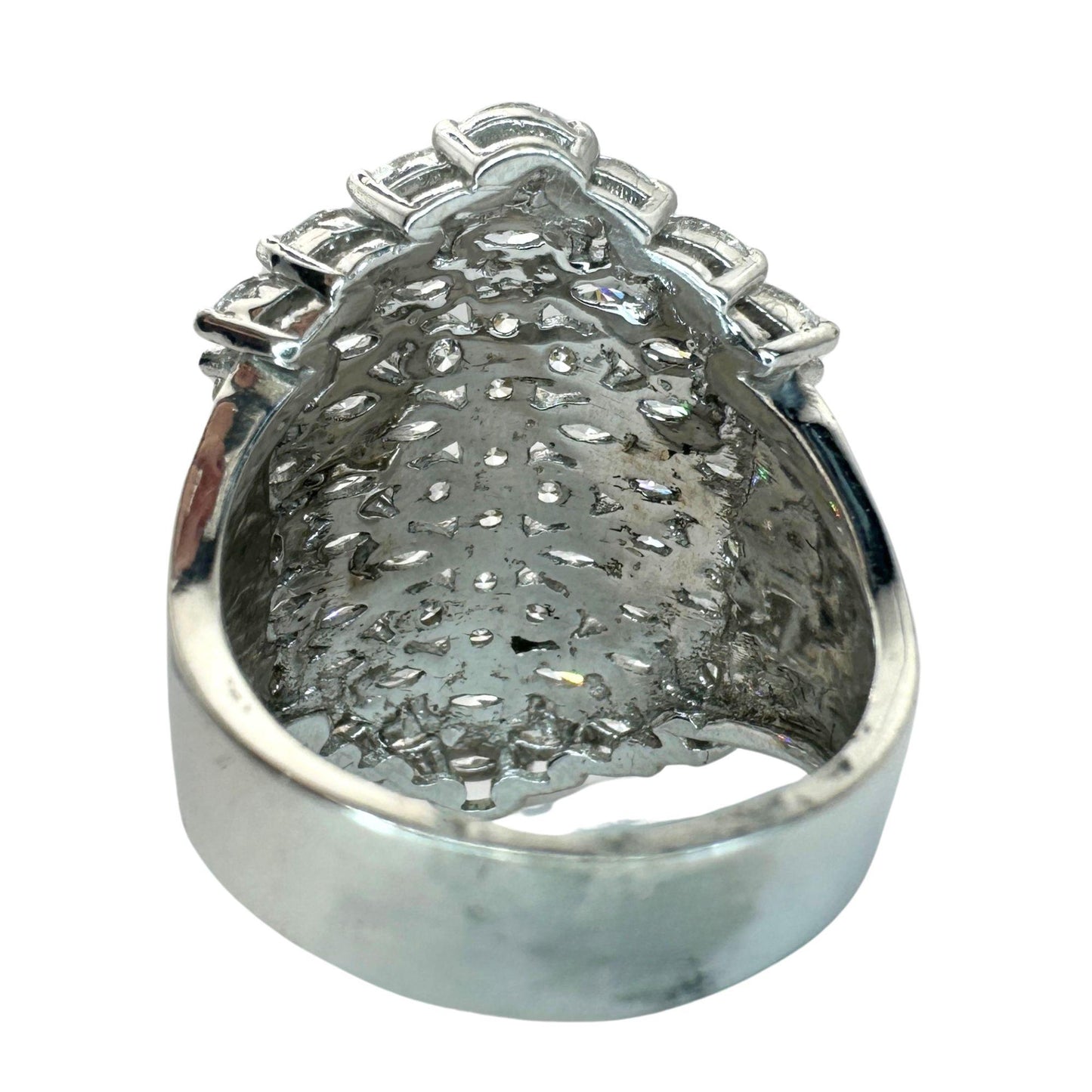18k Diamond Wide Band Ring