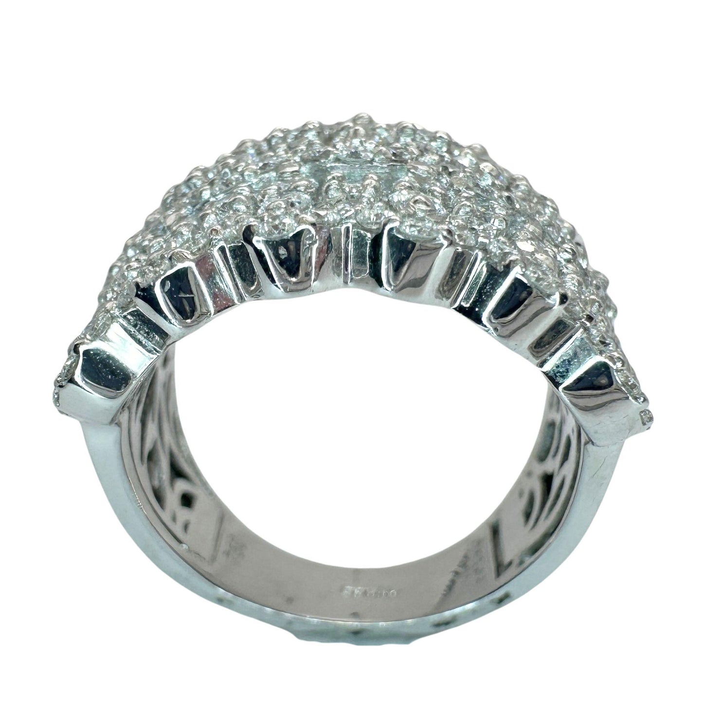 18k Diamond Wide Band Ring