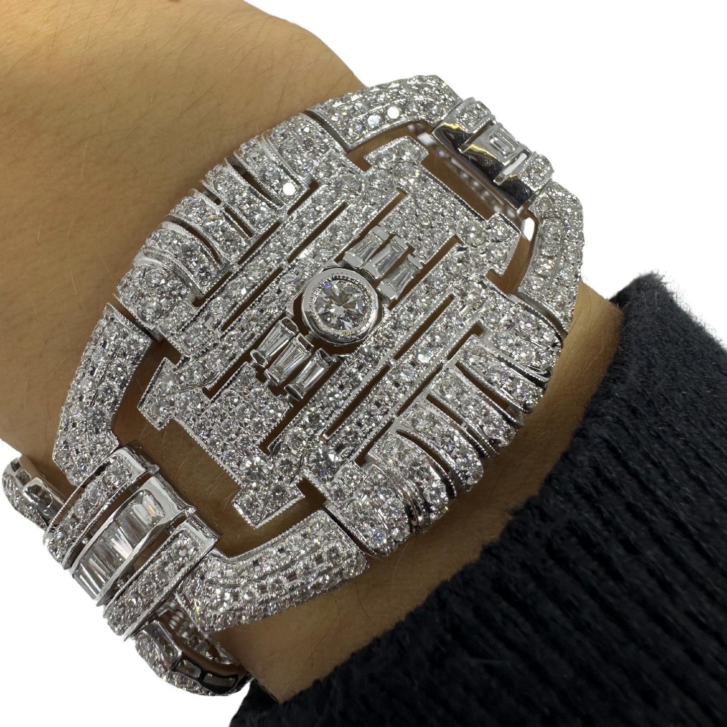18K White Gold Diamond Bracelet