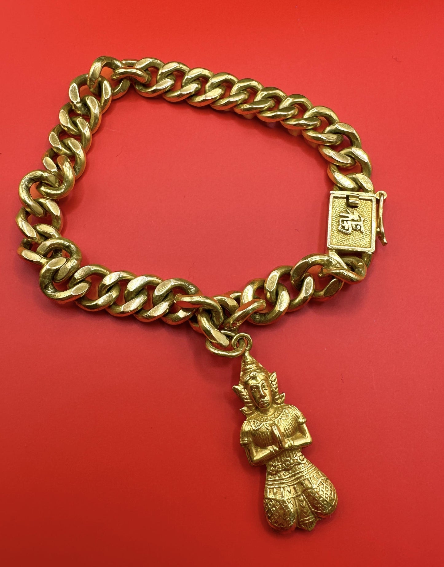 14k Good Fortune Bracelet with Chinese Character