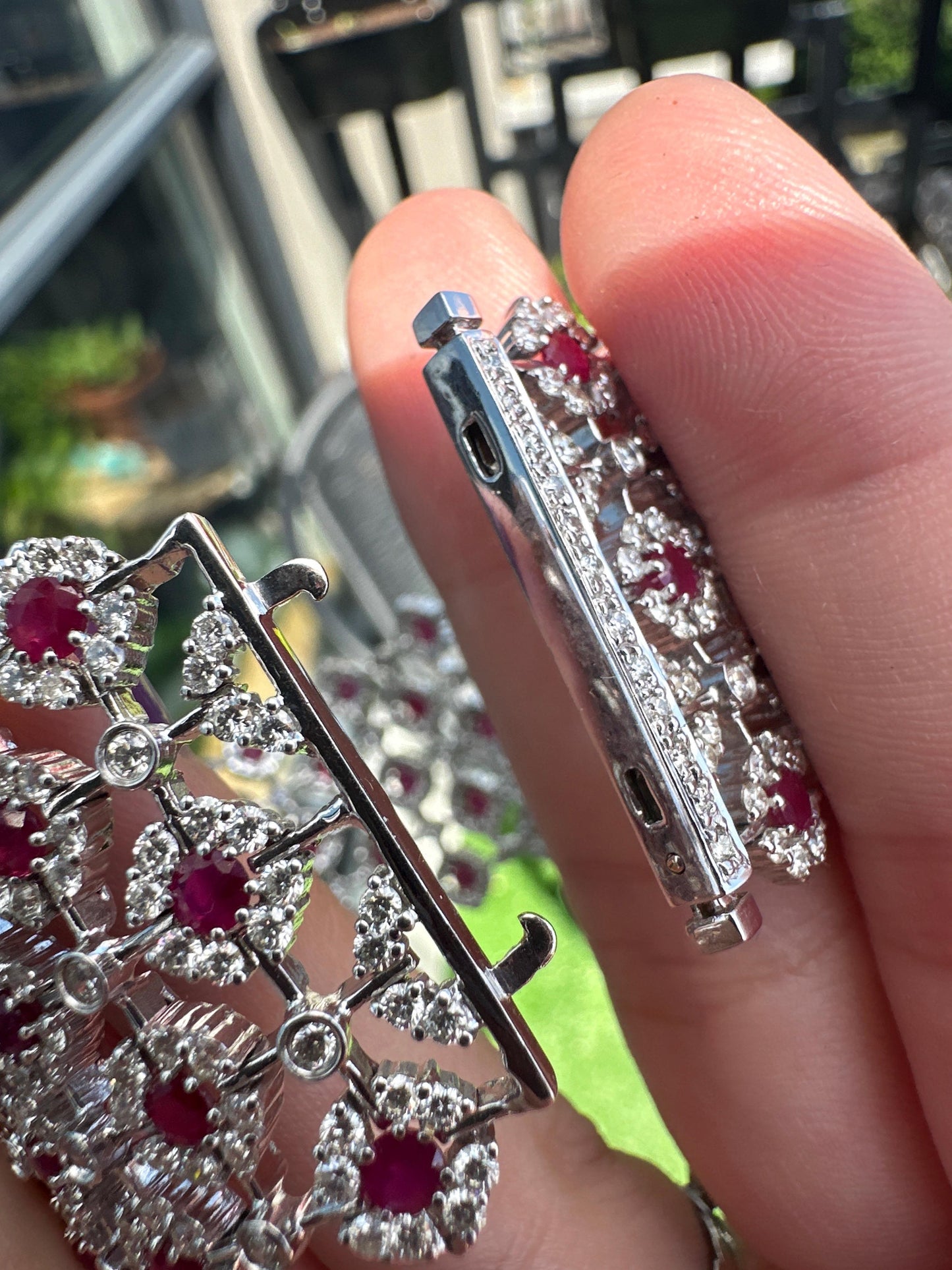 18K Diamond and Ruby Bracelet