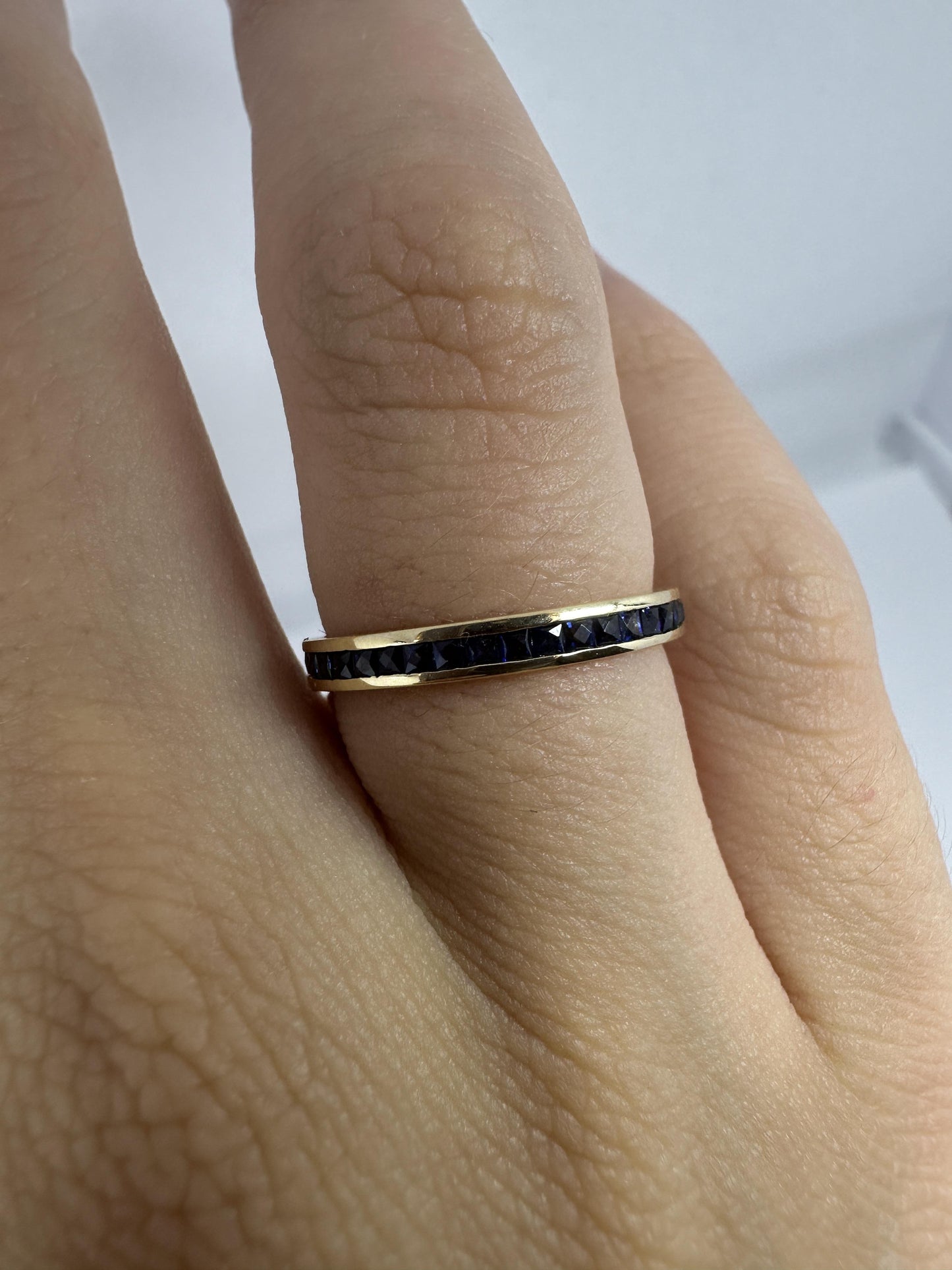 14K Sapphire Eternity Ring