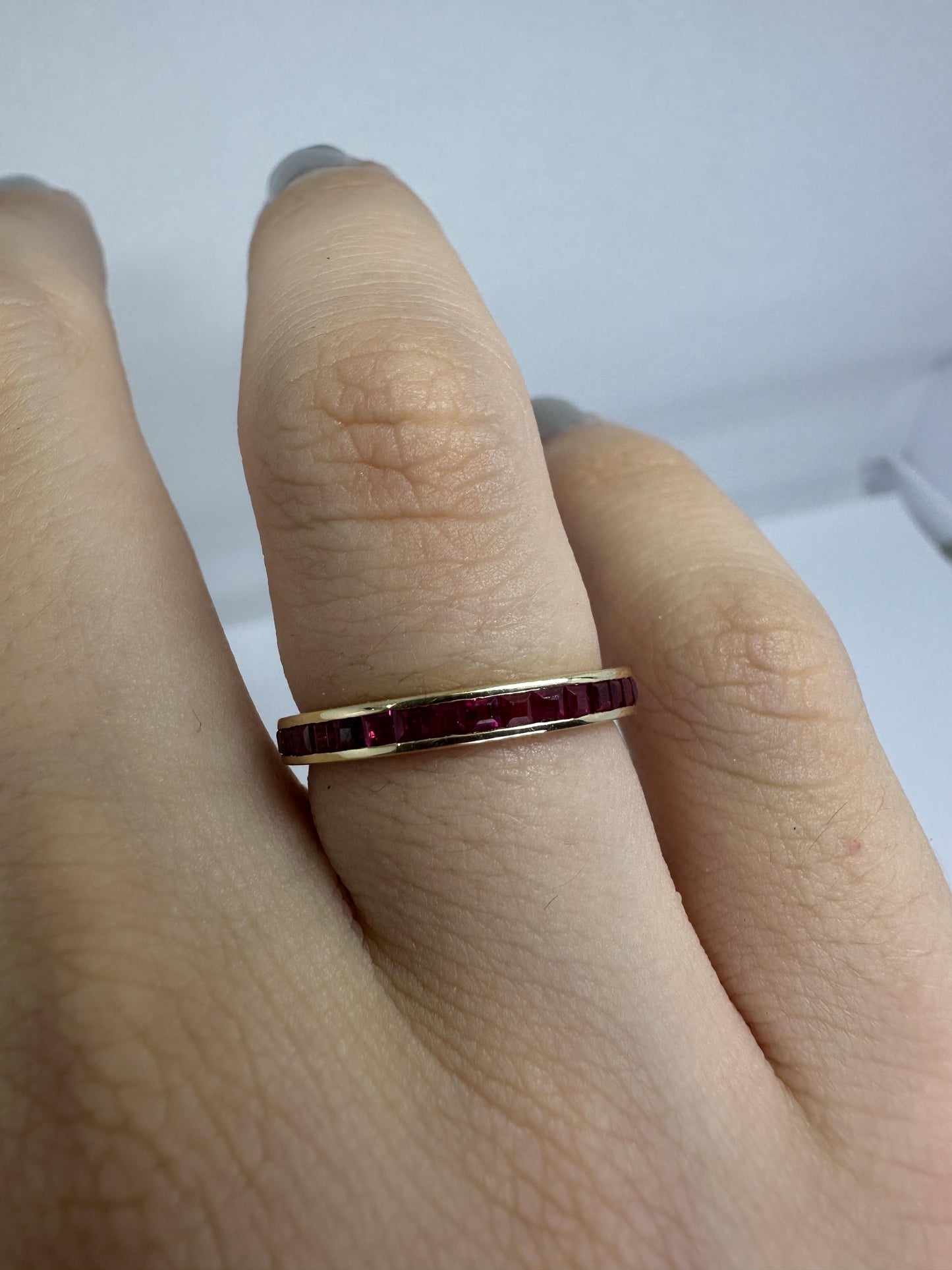 14K Ruby Eternity Ring