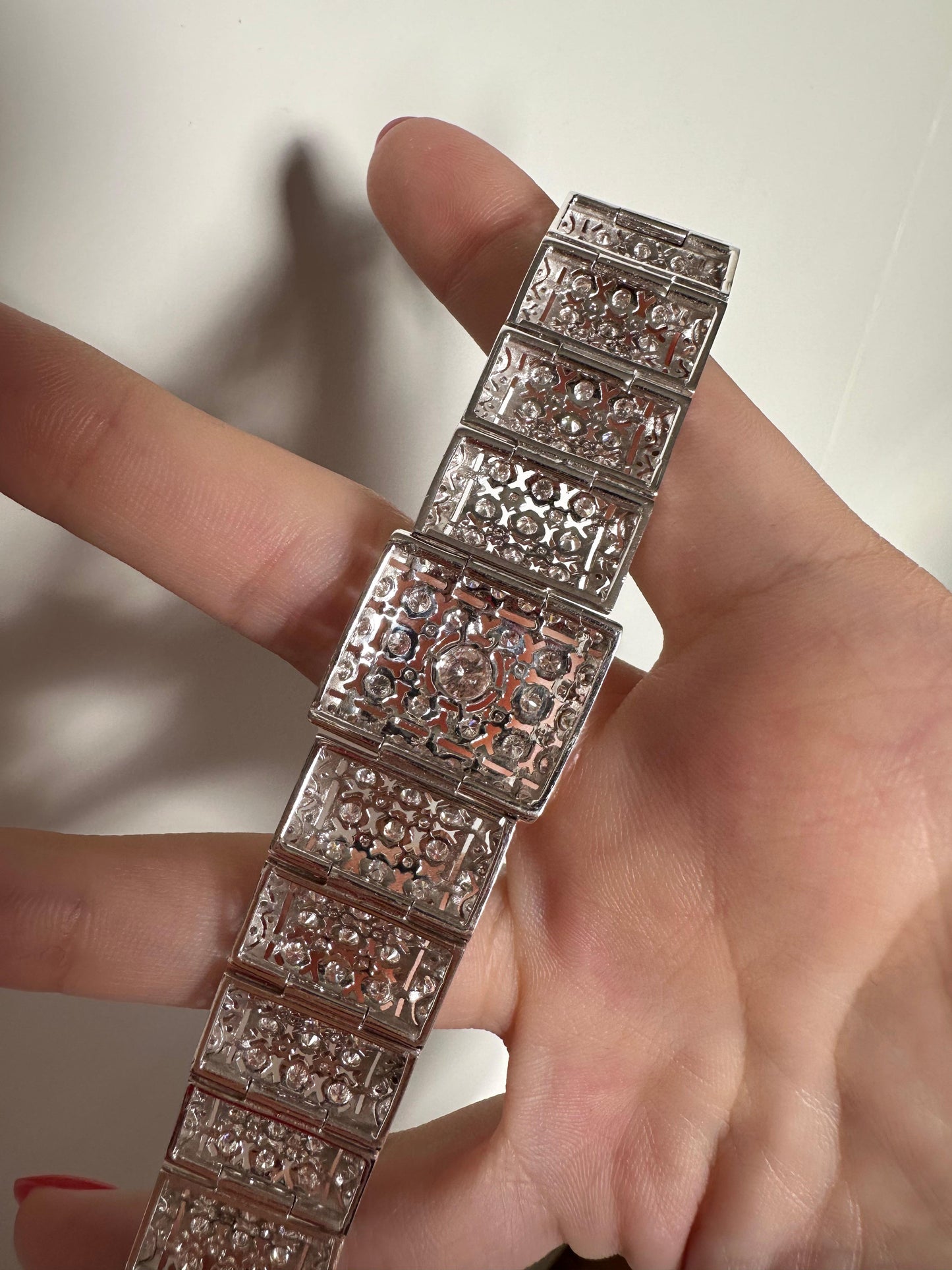 18K White Gold Diamond Bracelet