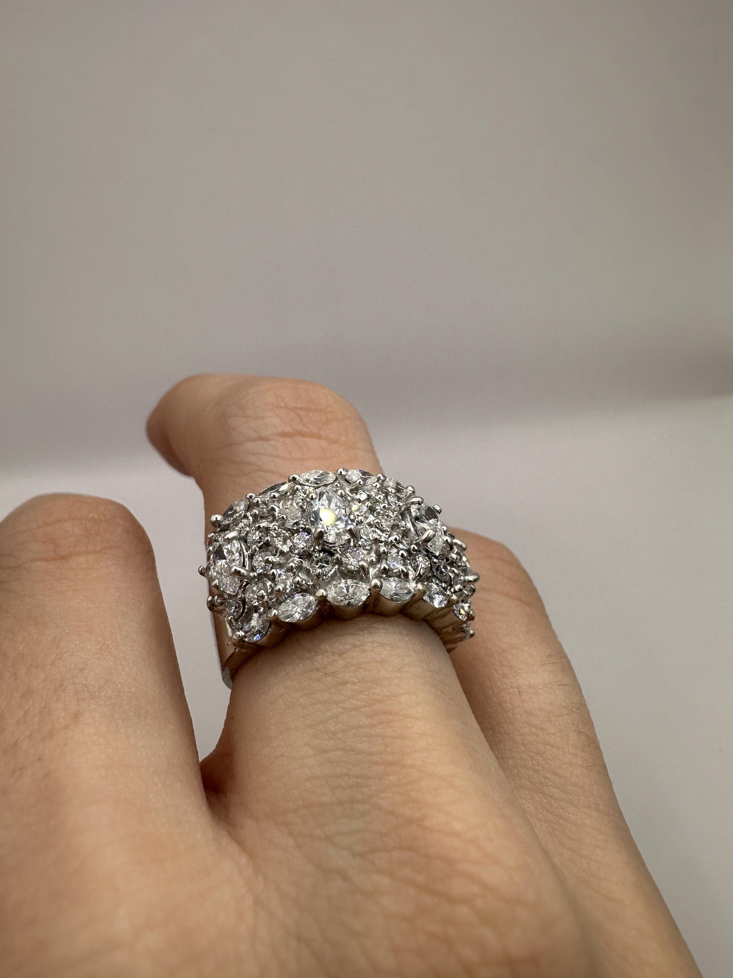 18k Diamond Wide Band Ring