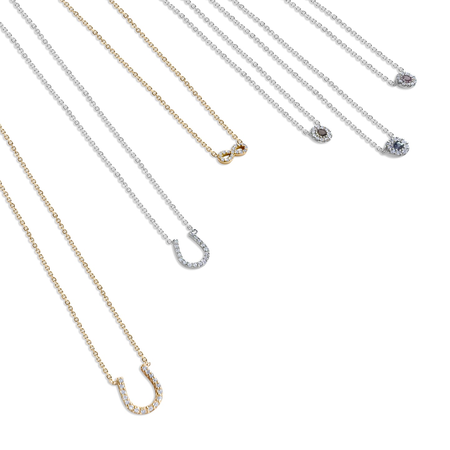 14k Yellow Gold Horseshoe Necklace