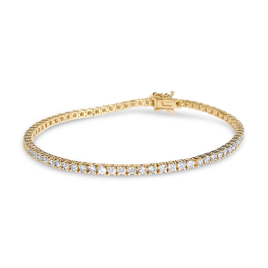 14k Yellow Gold Tennis Bracelet