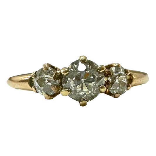 14k Victorian Diamond Engagement Ring