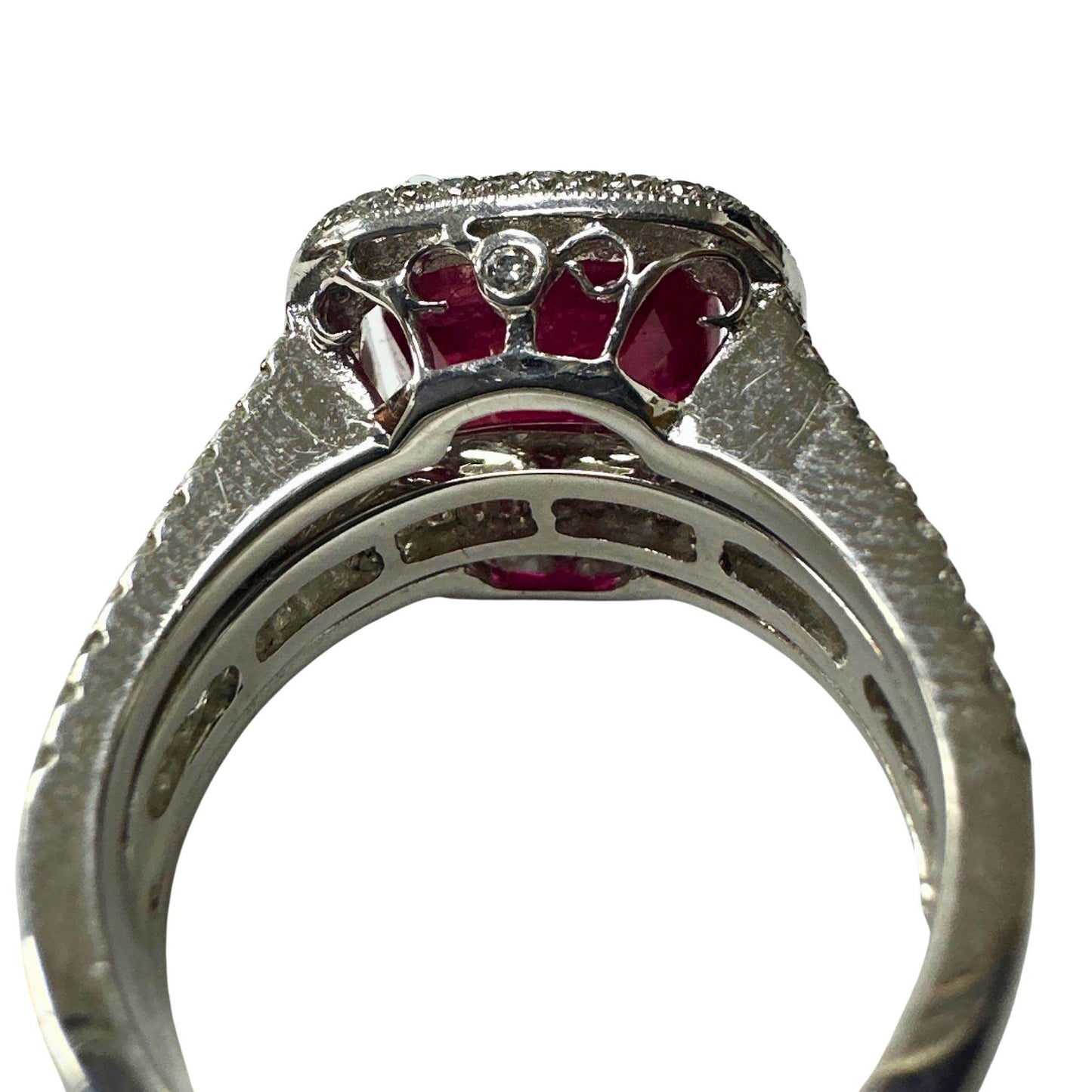18k Diamond and Ruby Ring