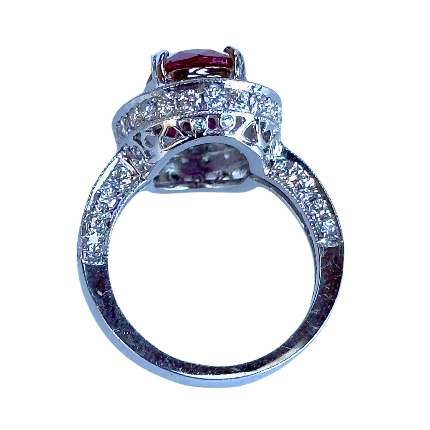 18k Diamond and Ruby Ring