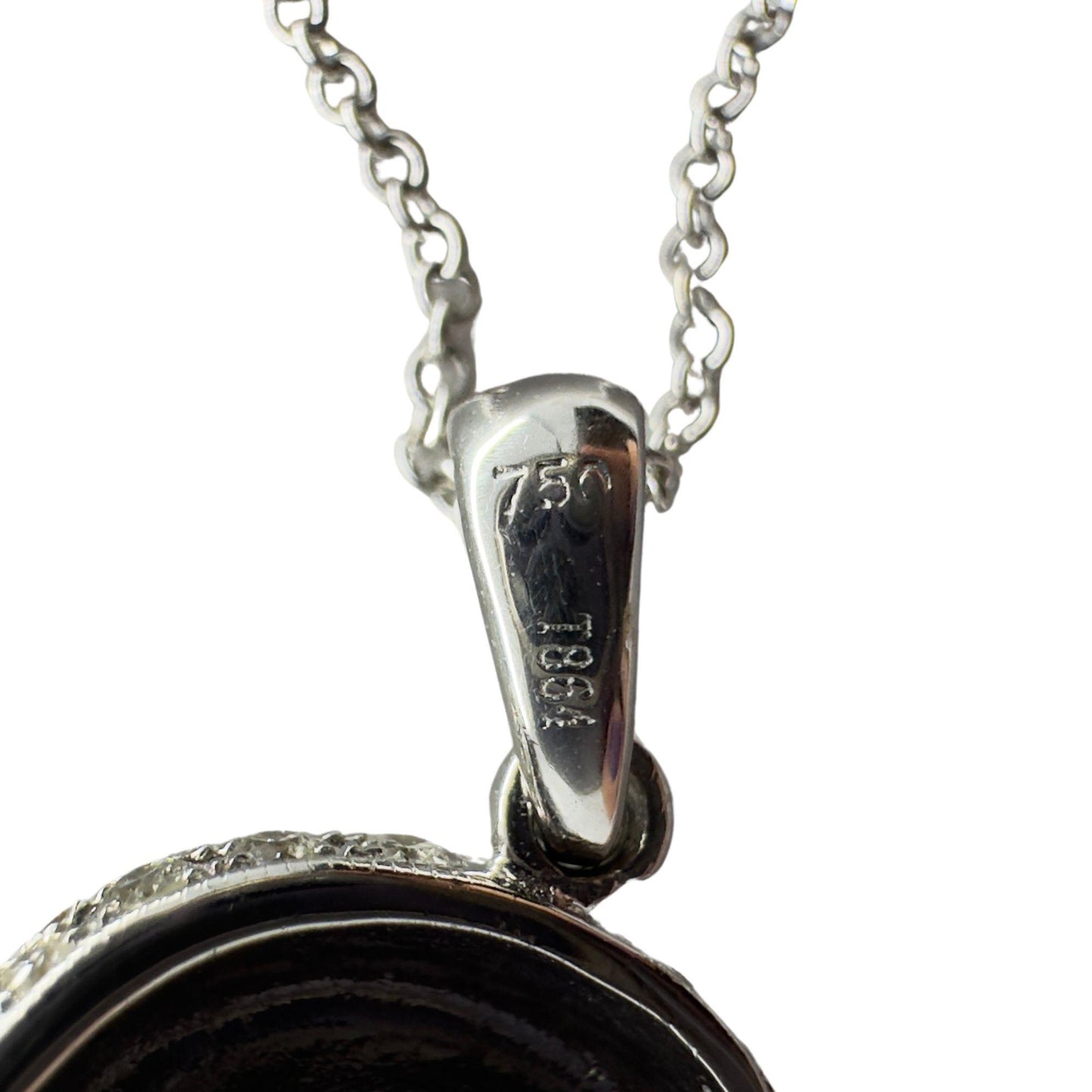 18k Diamond and Sapphire Heart Pendant Necklace