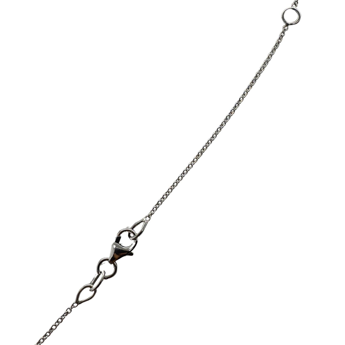 18k Diamond and Sapphire Heart Pendant Necklace