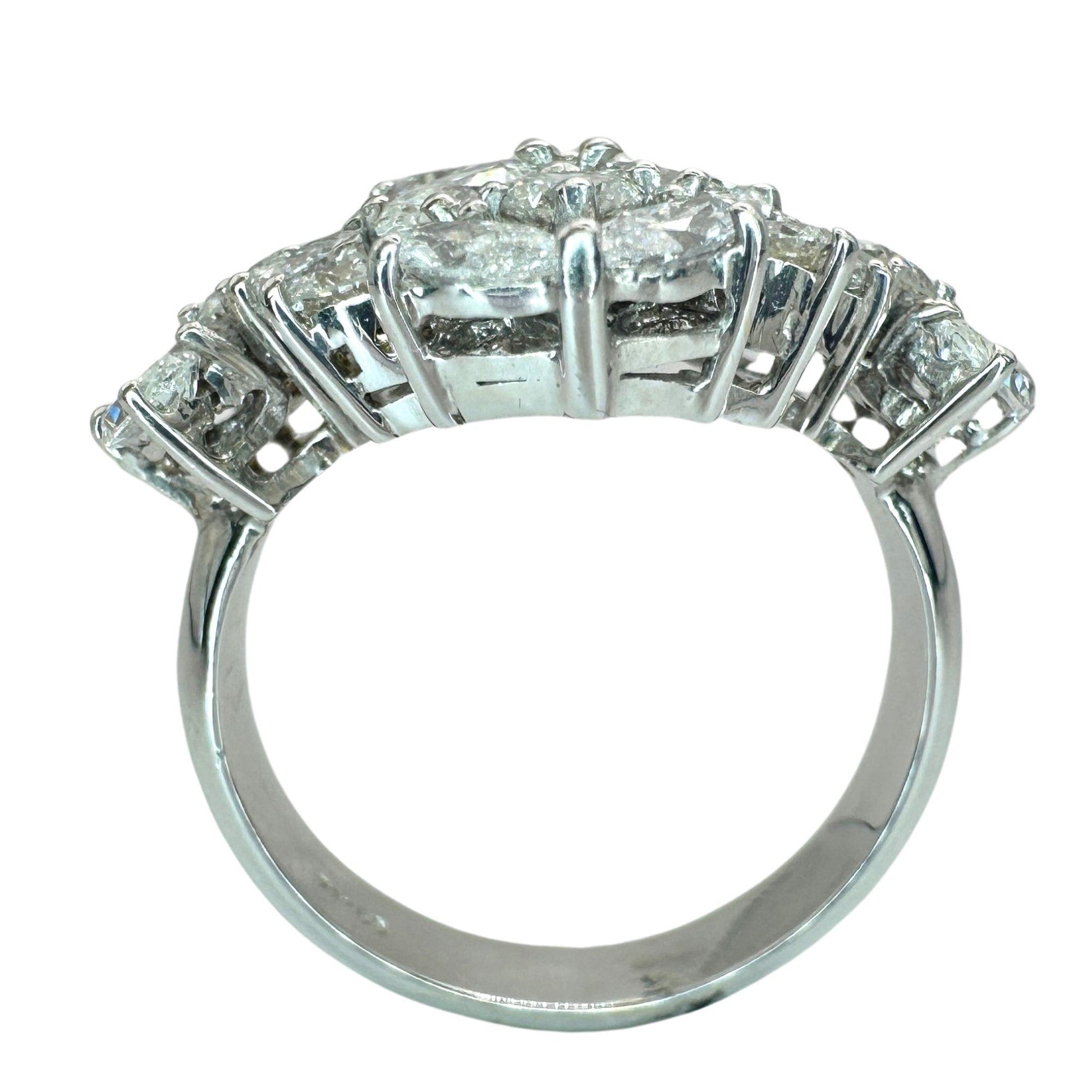 18k Marquise Cut Diamond Ring