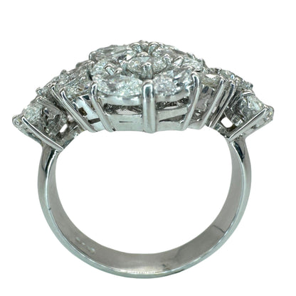 18k Marquise Cut Diamond Ring