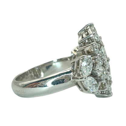 18k Marquise Cut Diamond Ring