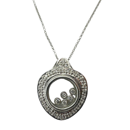 18k Diamond Shaker Locket Pendant Necklace