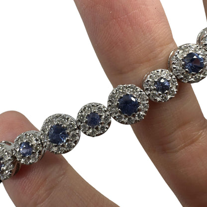 18K Diamond and Sapphire Bracelet