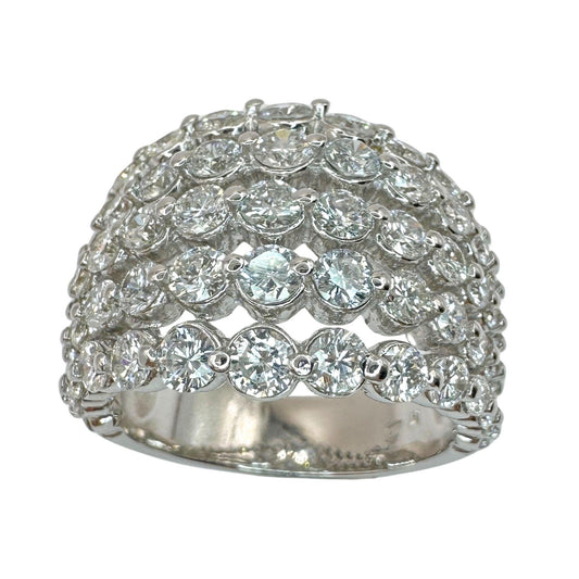 18k Diamond Wide Band Ring