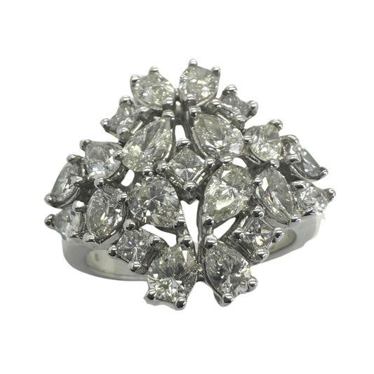 18k Pear Shaped Diamond Ring