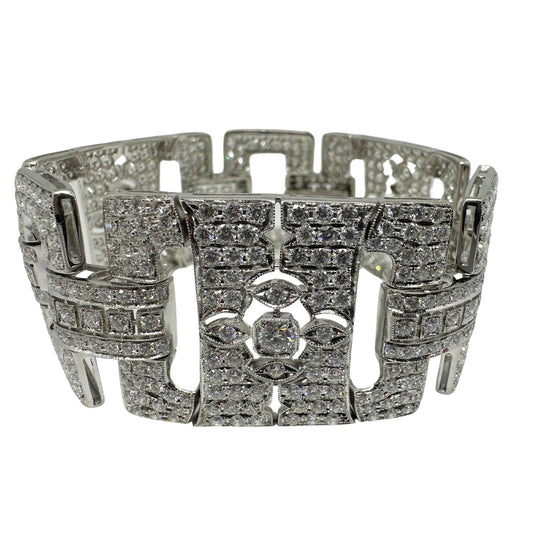 18K White Gold Diamond Bracelet