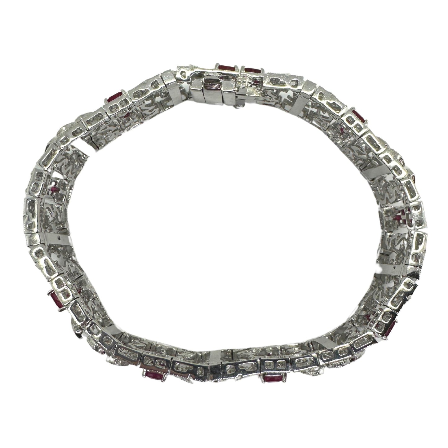 18K Diamond and Ruby Bracelet