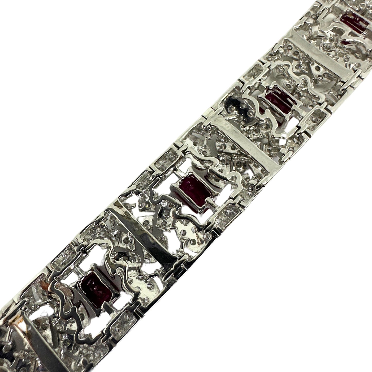 18K Diamond and Ruby Bracelet